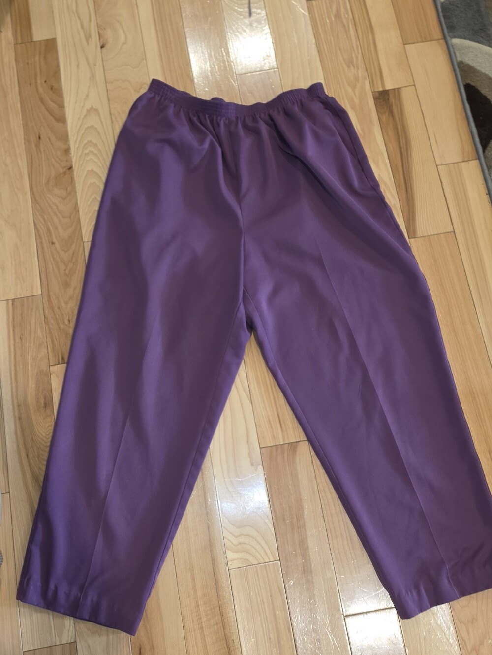Kids Purple Elastic-Waist Bottoms